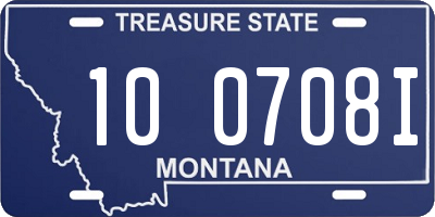 MT license plate 100708I