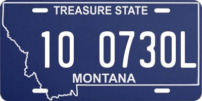 MT license plate 100730L