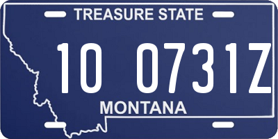 MT license plate 100731Z