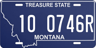 MT license plate 100746R