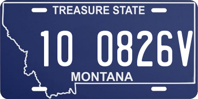 MT license plate 100826V