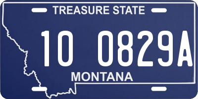 MT license plate 100829A