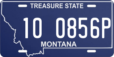 MT license plate 100856P