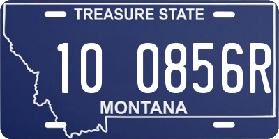 MT license plate 100856R