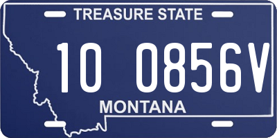 MT license plate 100856V