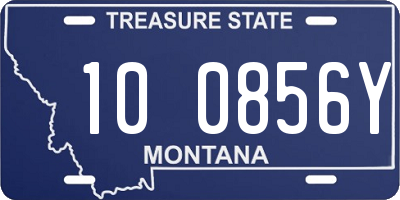 MT license plate 100856Y