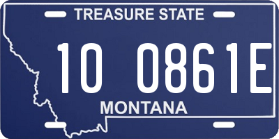 MT license plate 100861E