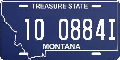 MT license plate 100884I