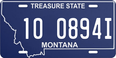 MT license plate 100894I