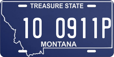 MT license plate 100911P