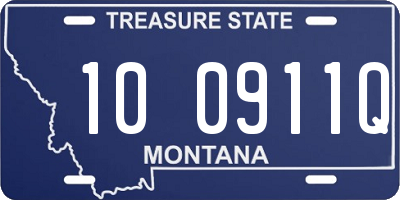 MT license plate 100911Q