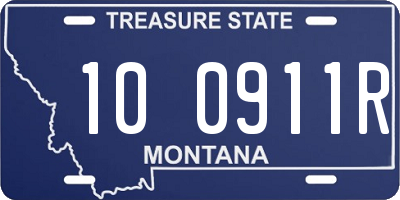 MT license plate 100911R