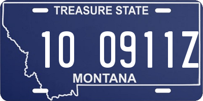 MT license plate 100911Z