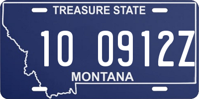 MT license plate 100912Z