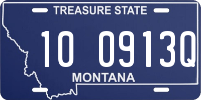 MT license plate 100913Q