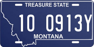 MT license plate 100913Y