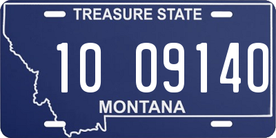 MT license plate 100914O