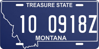 MT license plate 100918Z