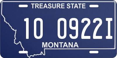 MT license plate 100922I