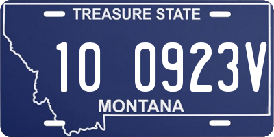 MT license plate 100923V