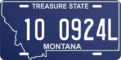 MT license plate 100924L