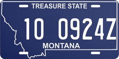 MT license plate 100924Z