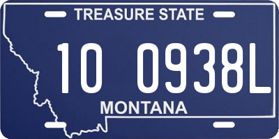 MT license plate 100938L