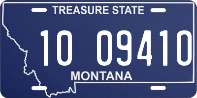 MT license plate 100941O