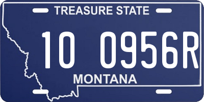 MT license plate 100956R