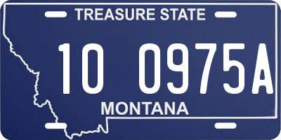 MT license plate 100975A