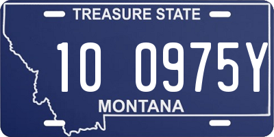 MT license plate 100975Y