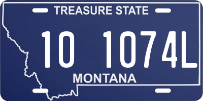 MT license plate 101074L