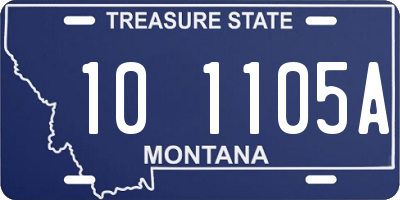 MT license plate 101105A