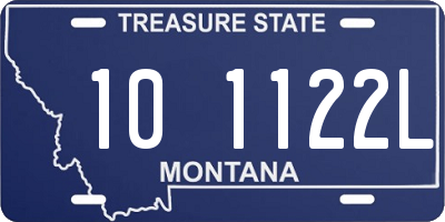 MT license plate 101122L