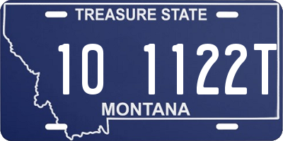 MT license plate 101122T