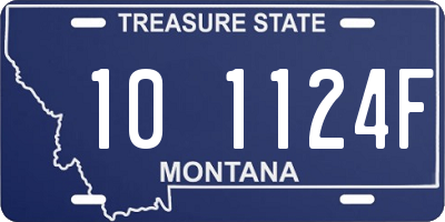 MT license plate 101124F