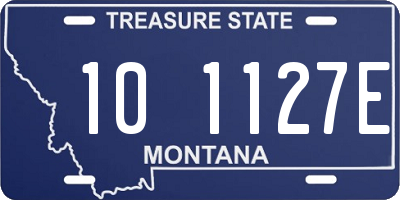 MT license plate 101127E