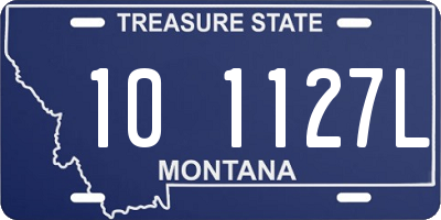 MT license plate 101127L