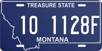 MT license plate 101128F