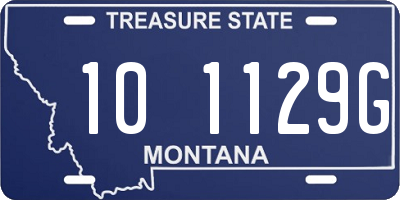 MT license plate 101129G