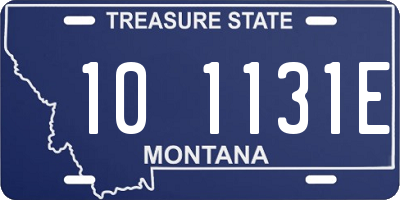 MT license plate 101131E