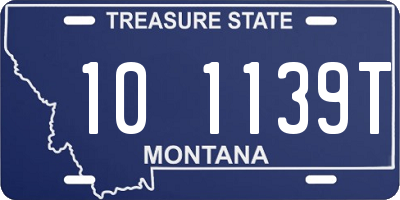 MT license plate 101139T