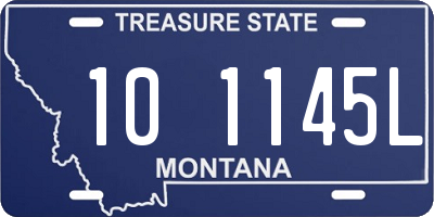 MT license plate 101145L