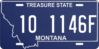 MT license plate 101146F
