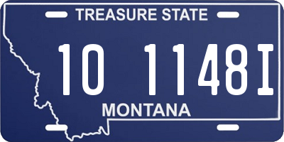 MT license plate 101148I
