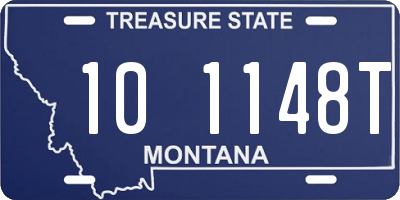 MT license plate 101148T