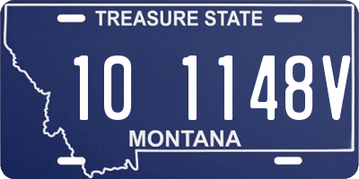 MT license plate 101148V