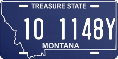 MT license plate 101148Y