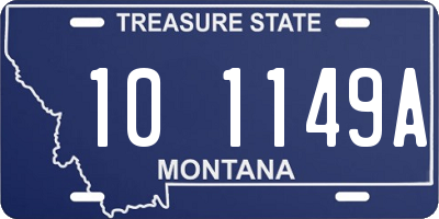 MT license plate 101149A