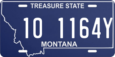 MT license plate 101164Y